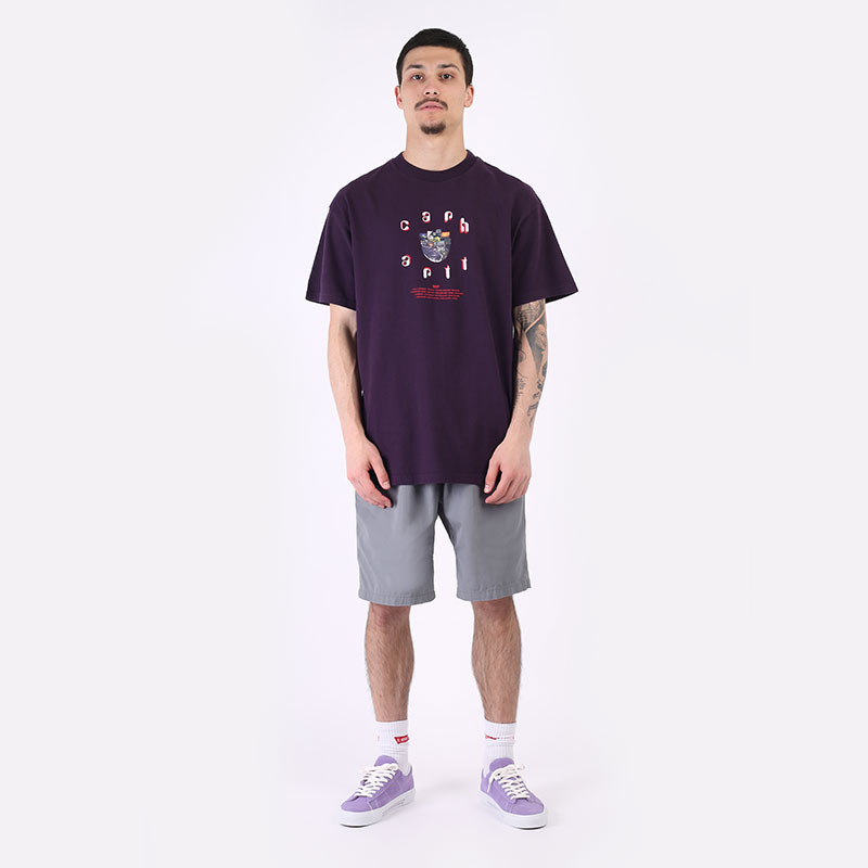 мужская фиолетовая футболка Carhartt WIP S/S Unite T-Shirt I029616-dark iris - цена, описание, фото 6